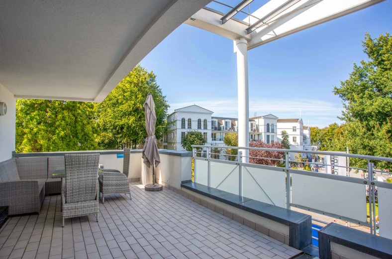 Ferienwohnung Ostseeblick Terrasse