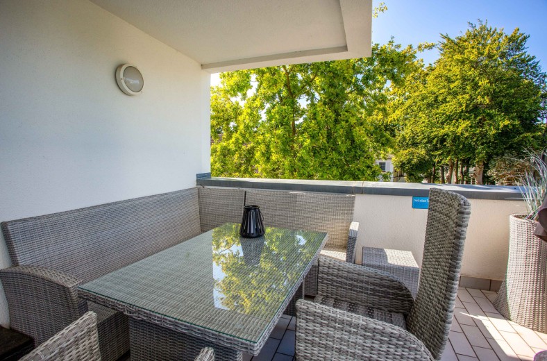 Ferienwohnung Ostseeblick Terrasse