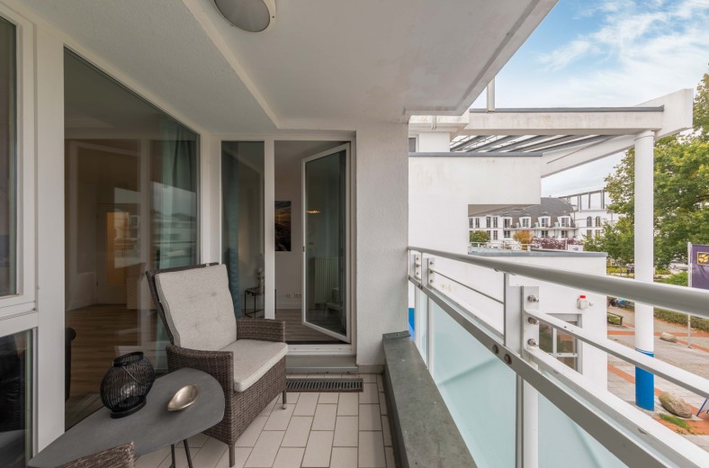 Ferienwohnung Ostseeglück Balkon