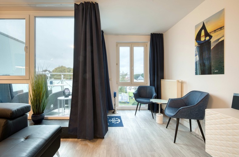 Ferienwohnung Ostseeschatz Sitzbereich